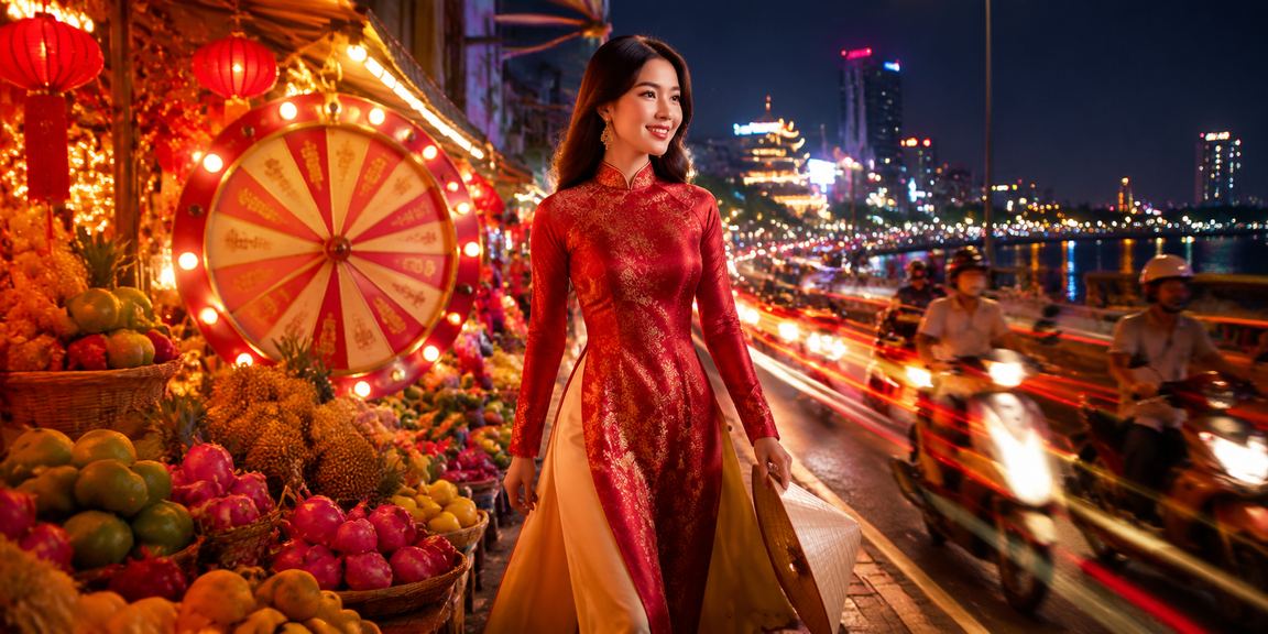 Người dân Mekong tham gia rút thăm may mắn tại chợ đêm, không khí lễ hội sôi động