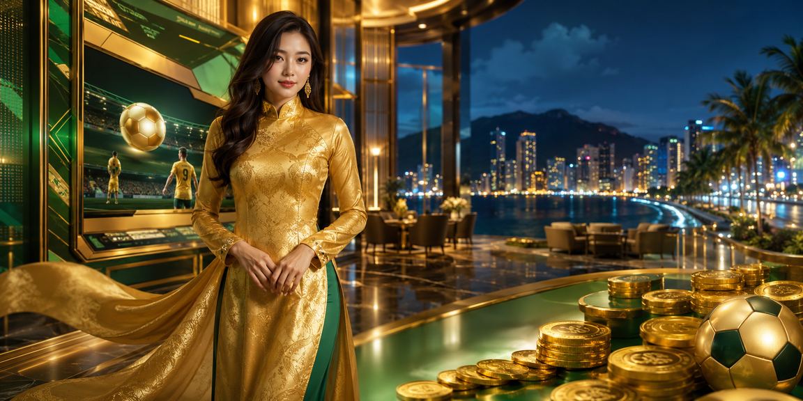 Phụ nữ Nha Trang mặc áo dài theo dõi kết quả đặt cược thể thao trên biển